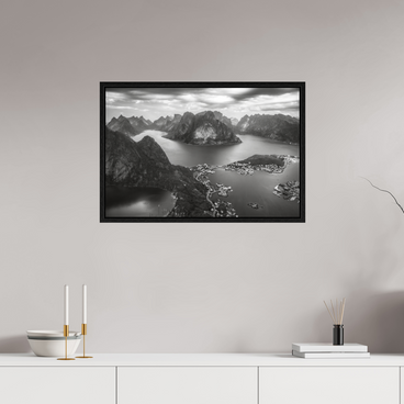 30 x 20″, L+XL Black Floater Frame THE LONG WAY DOWN