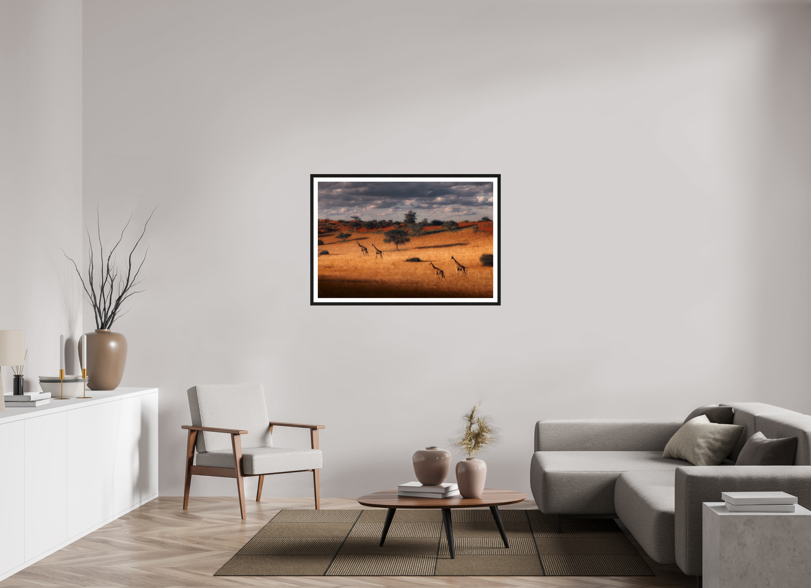 45 x 30″, L+XL Black Frame + Border SYMPHONY OF SILENCE