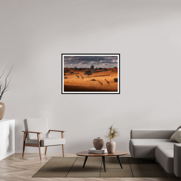 45 x 30″, L+XL Black Frame + Border SYMPHONY OF SILENCE