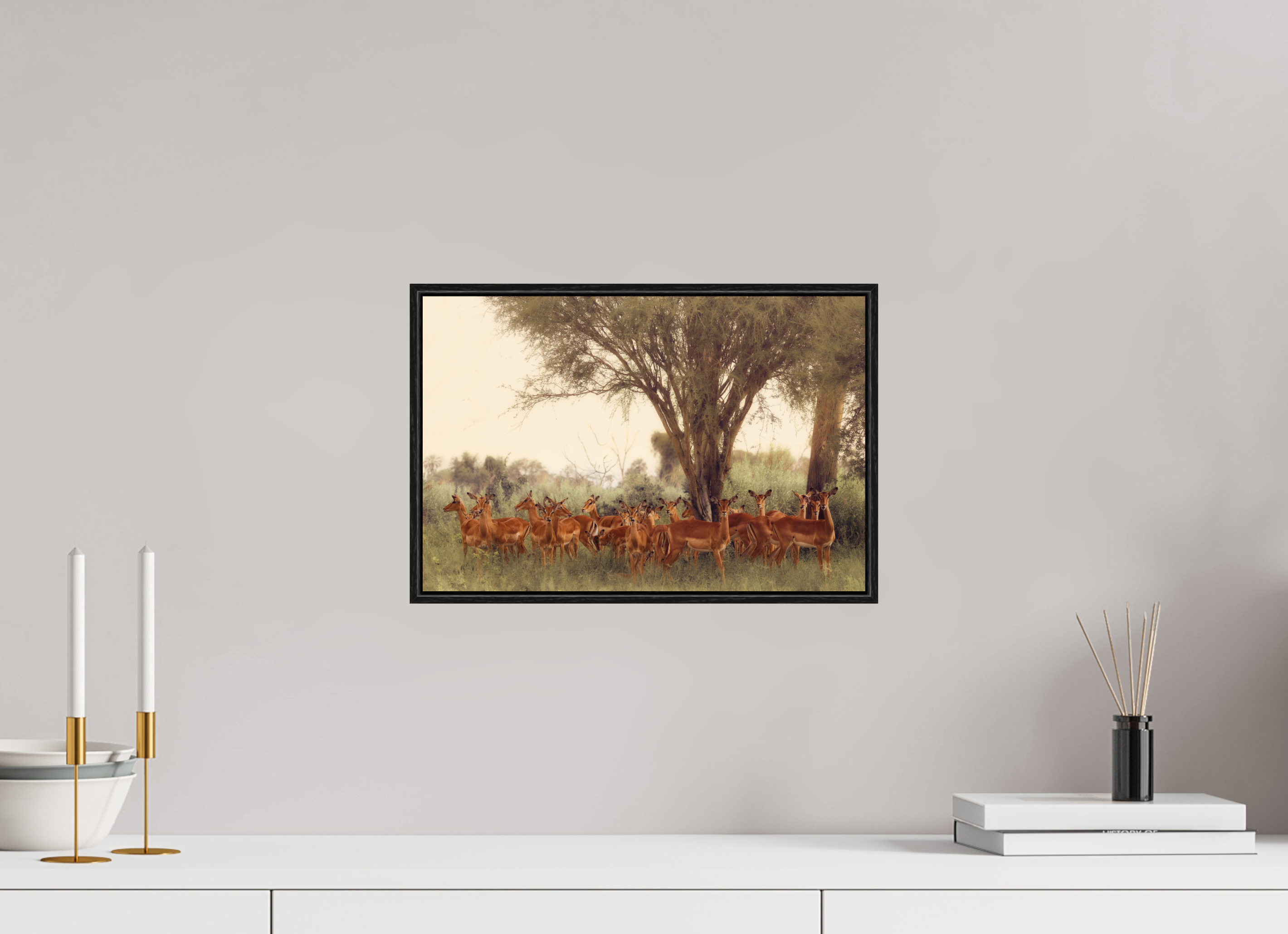 15 x 10″, S+M Black Floater Frame The Field Feels
