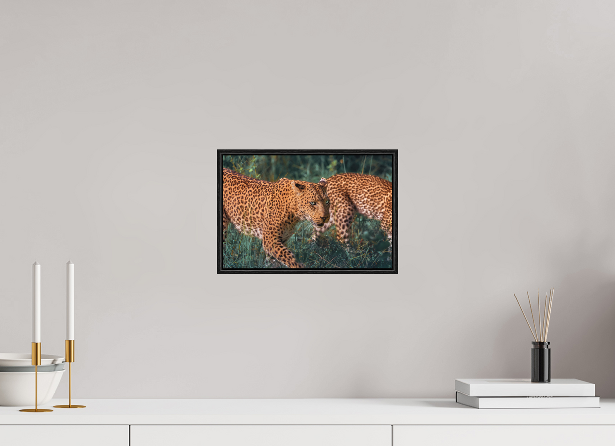 12 x 8″, S+M Black Floater Frame Untamed Opulence
