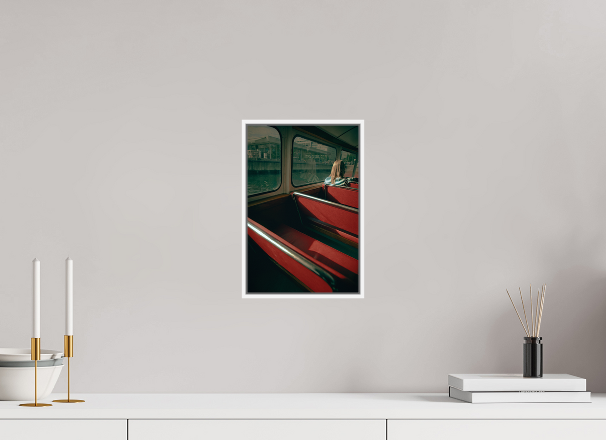 8 x 12″, S+M White Floater Frame MAKING FREINDS