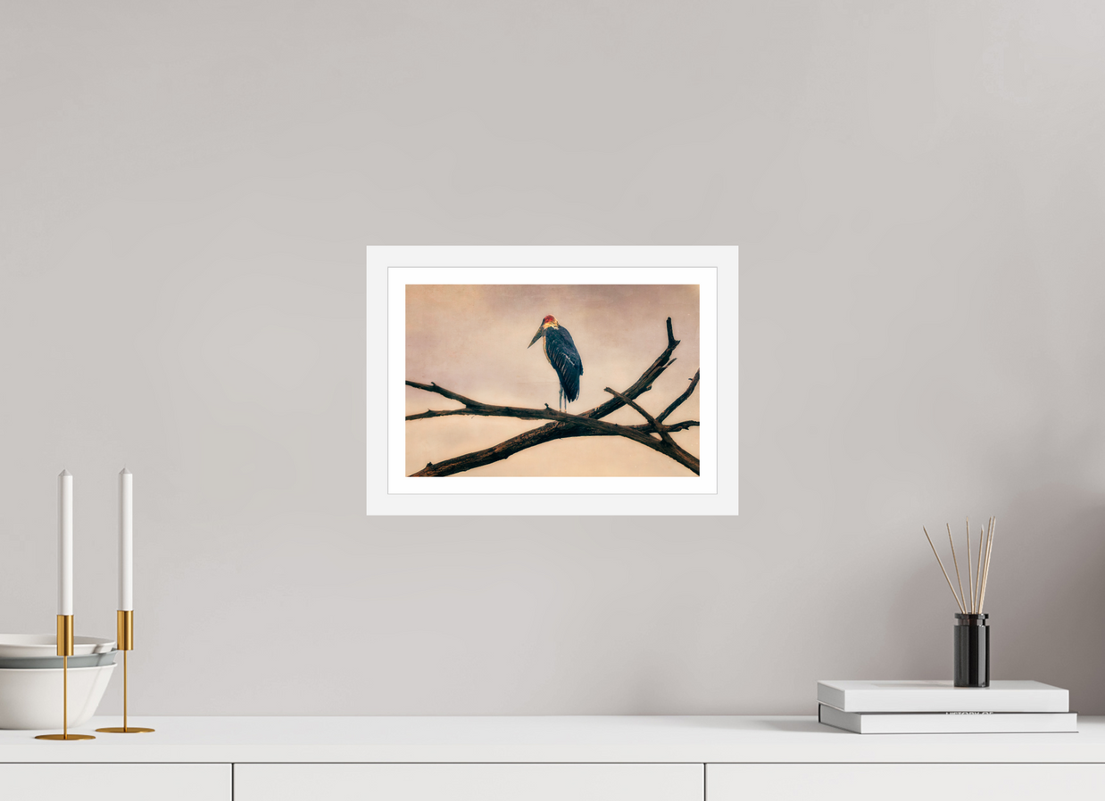 12 x 8″, S+M White Frame + border The Last Witness