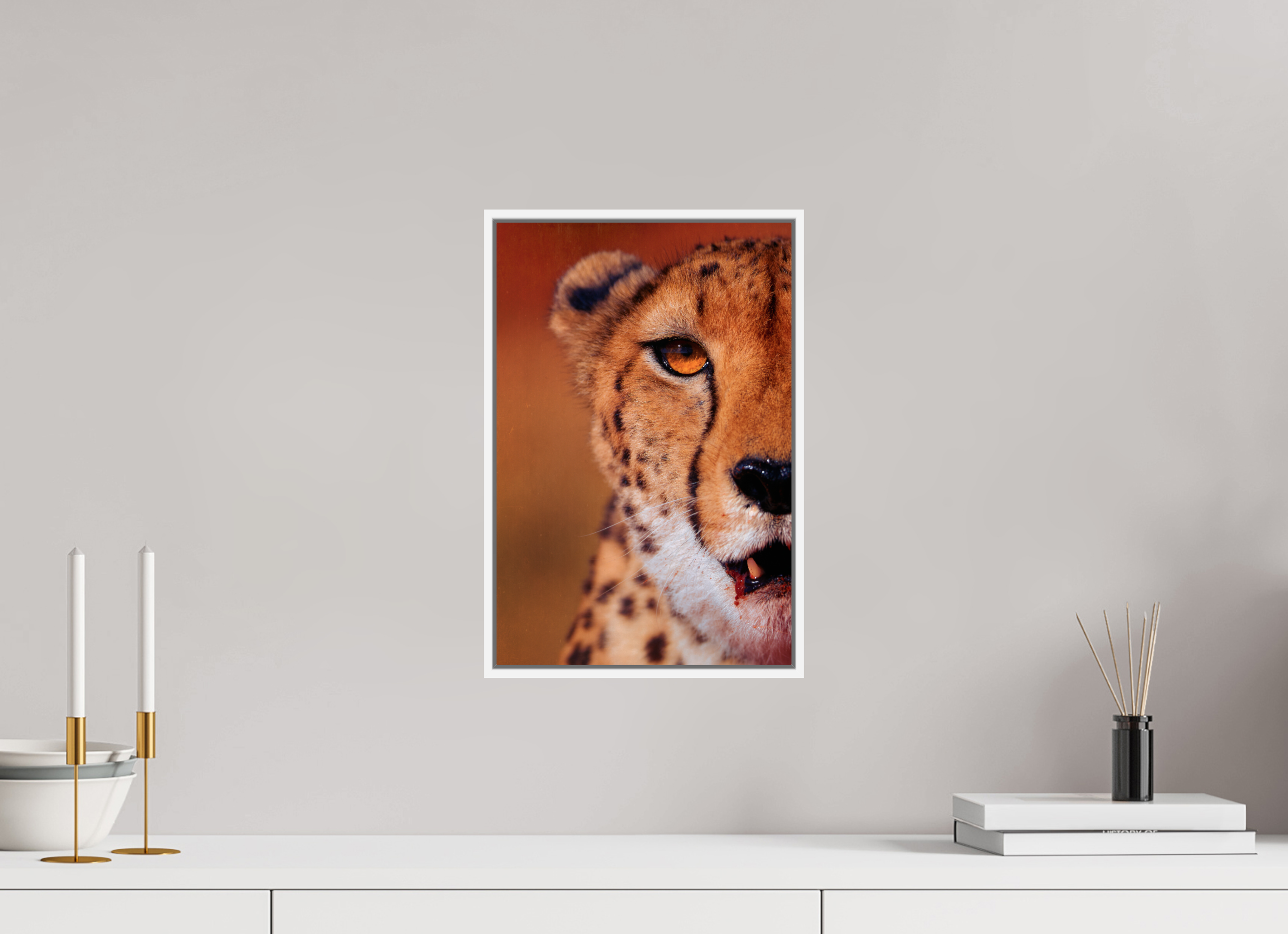 10 x 15″, S+M White Floater Frame As It Is