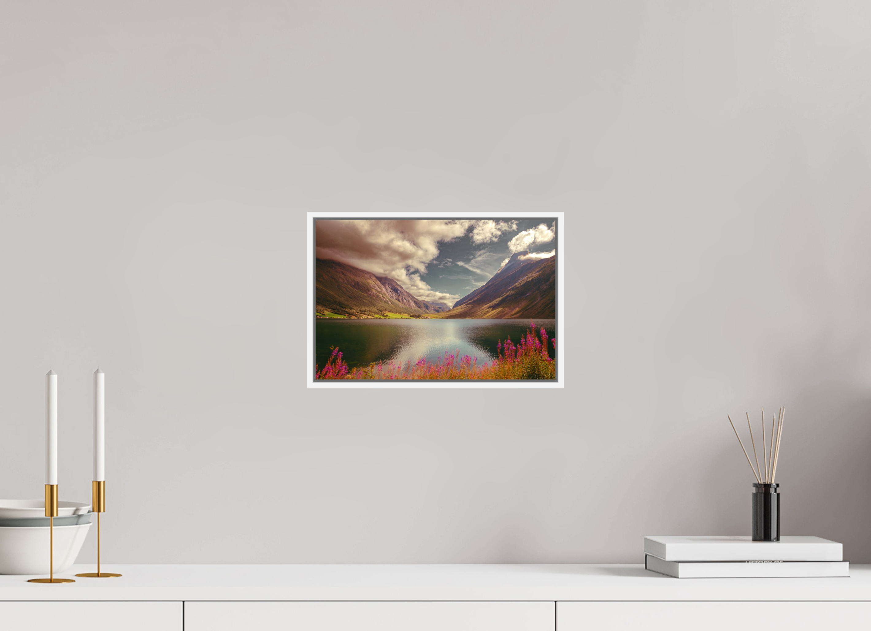 12 x 8″, S+M White Floater Frame A PERFECTLY ORDINARY PLACE
