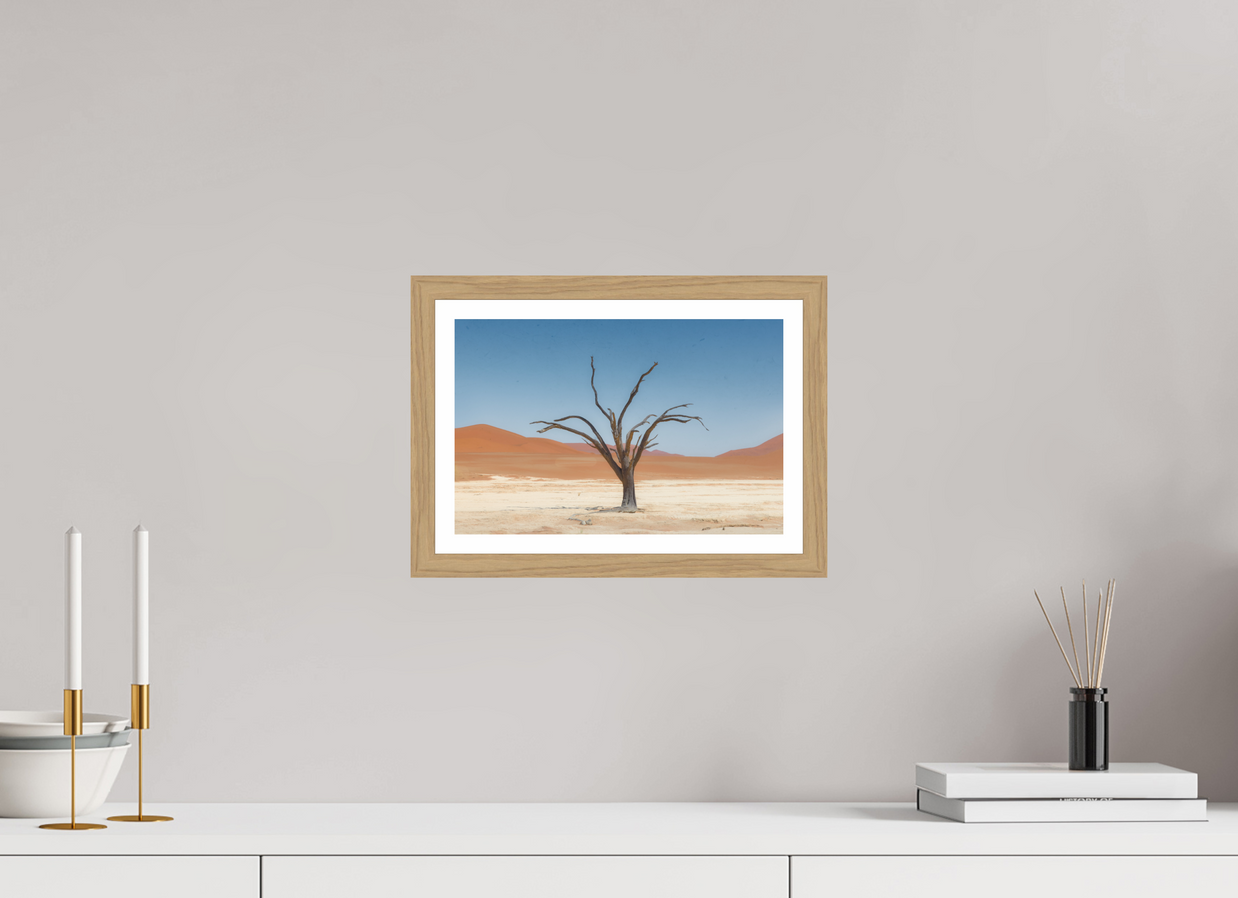 12 x 8″, S+M Oak Frame + Border TO BE