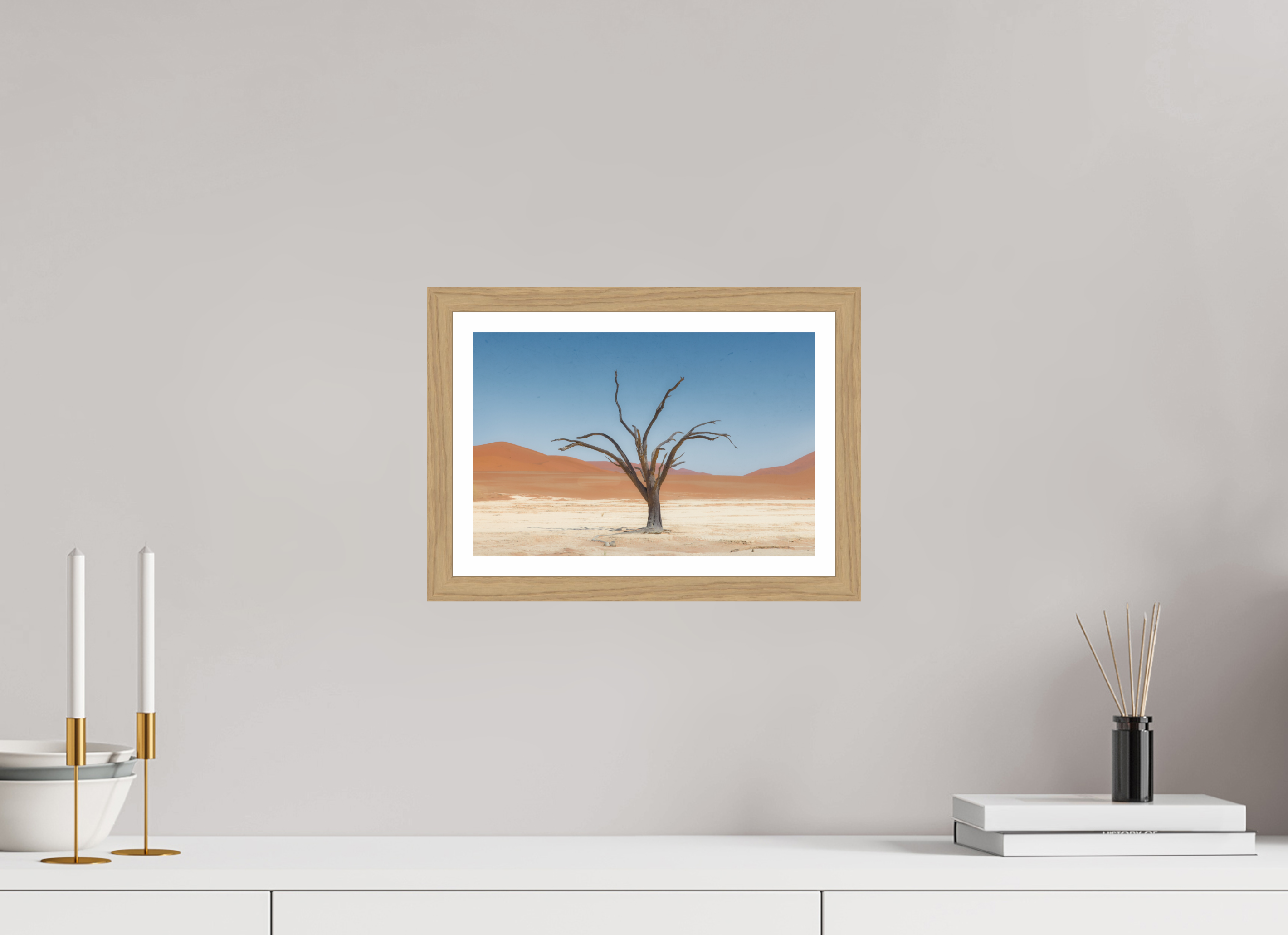 12 x 8″, S+M Oak Frame + Border TO BE