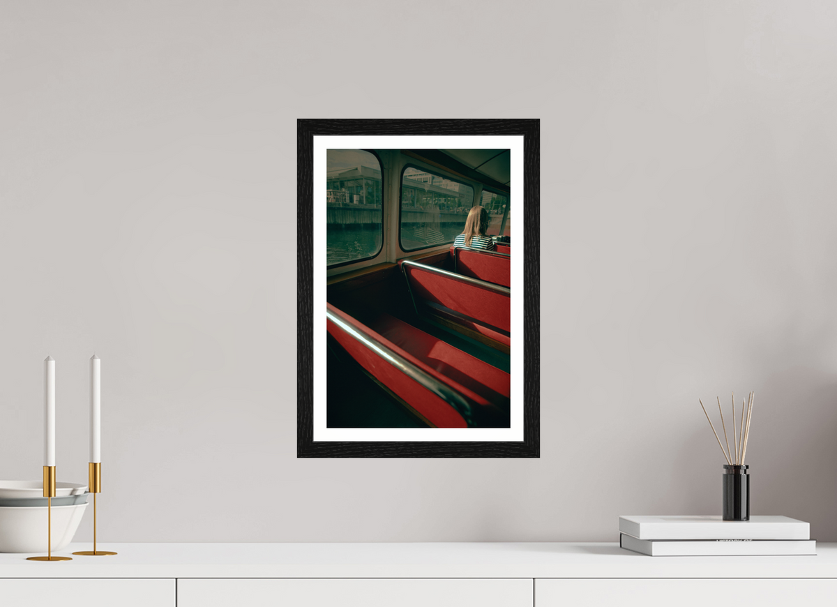 10 x 15″, S+M Black Frame + border MAKING FREINDS