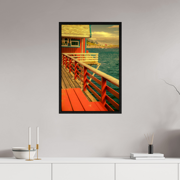 20 x 30″, L+XL Black Floater Frame GONE FISHING