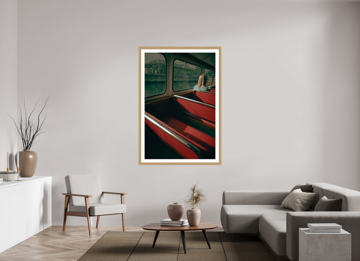 40 x 60″, Exhibition Oak Frame + Border MAKING FREINDS