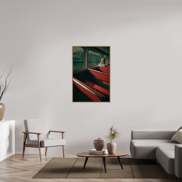 30 x 45″, L+XL Oak Floater Frame MAKING FREINDS