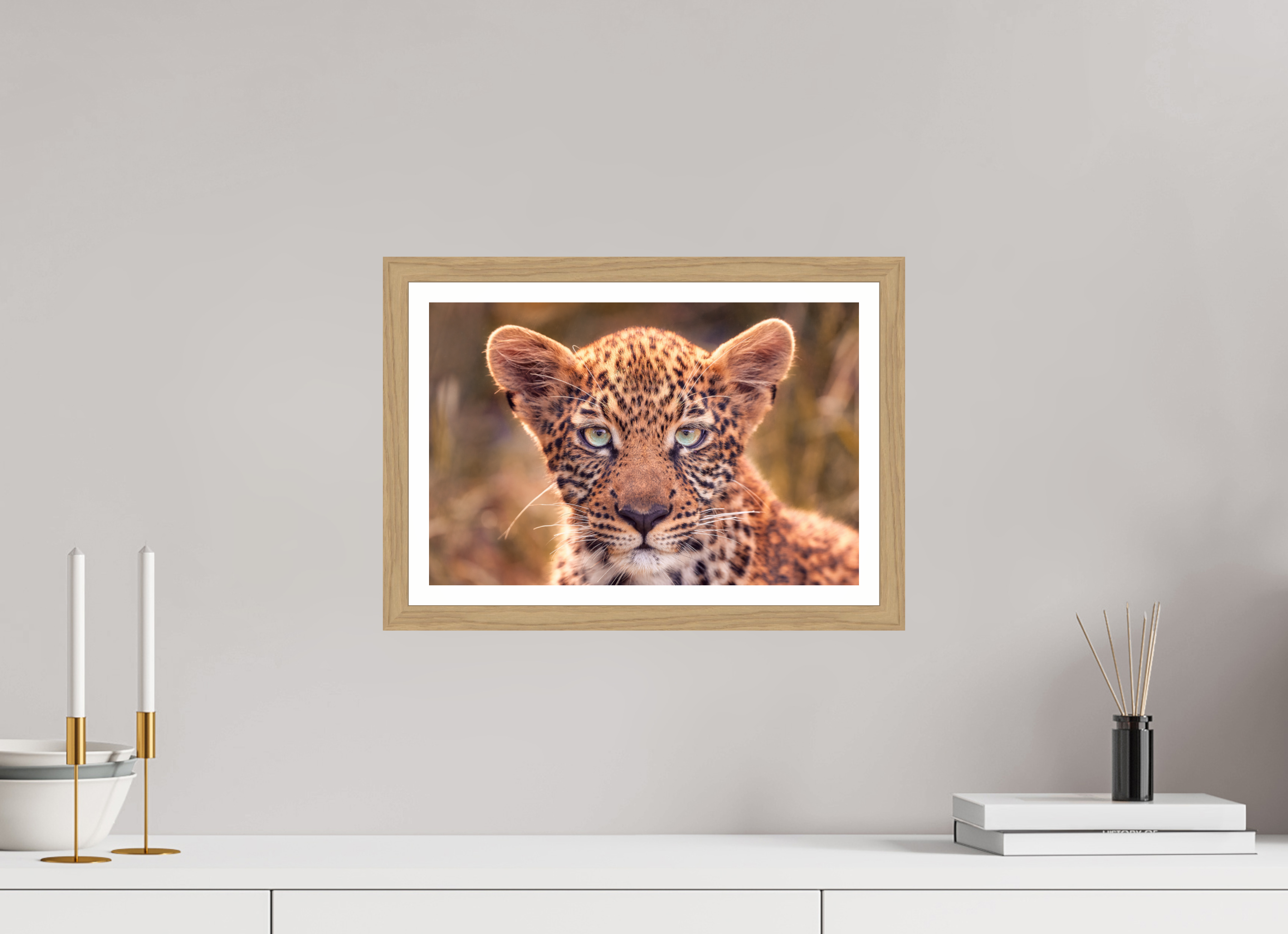 15 x 10″, S+M Oak Frame + Border SEEN