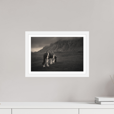 15 x 10″, S+M White Frame + Border Unbothered