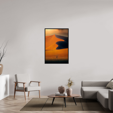 30 x 45″, M L black Floater No Promise of Direction