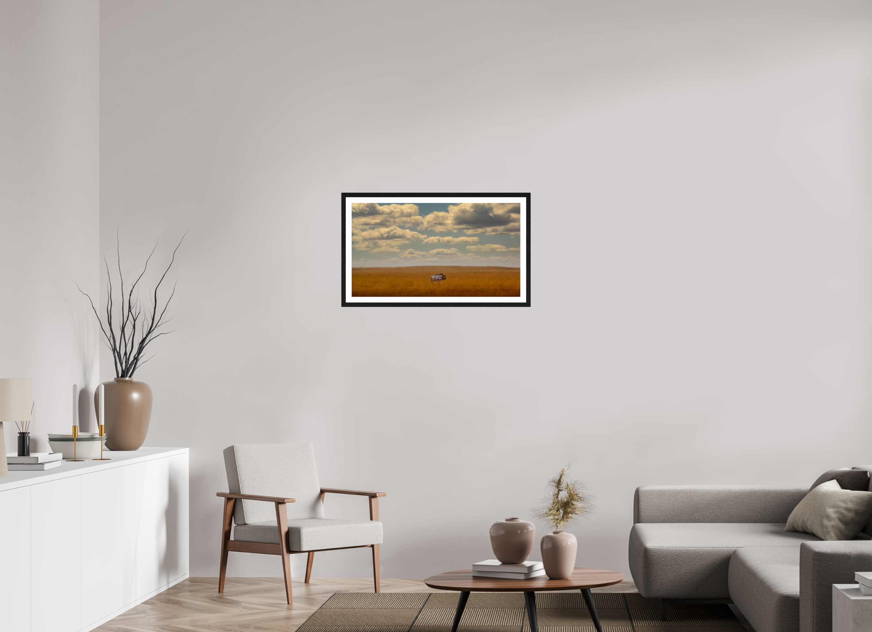 32 x 18″, L+XL Black Frame + Border FREEDOM OF EXPOSURE