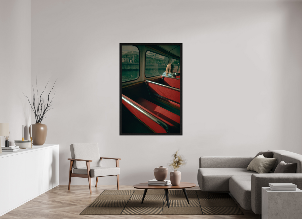 40 x 60″, Exhibition Black Floater Frame MAKING FREINDS