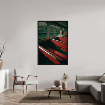 40 x 60″, Exhibition Black Floater Frame MAKING FREINDS