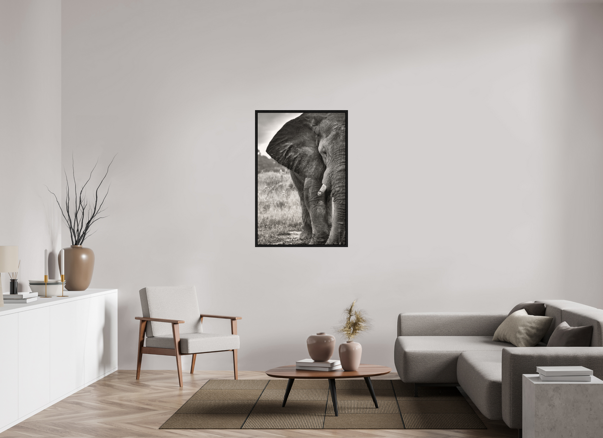 30 x 45″, L+XL Black Floater Frame BURDEN OF A TITAN