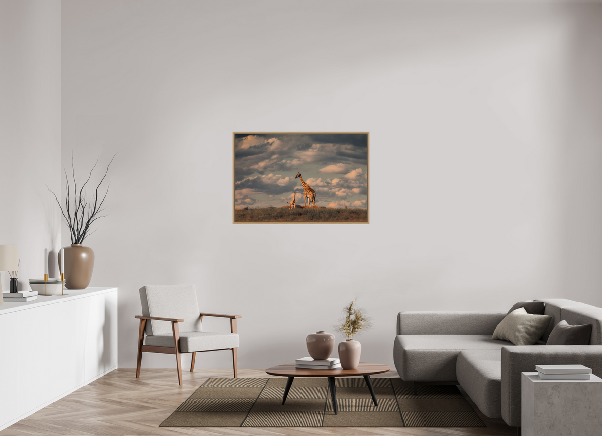 45 x 30″, L+XL Oak Floater Frame Lineage