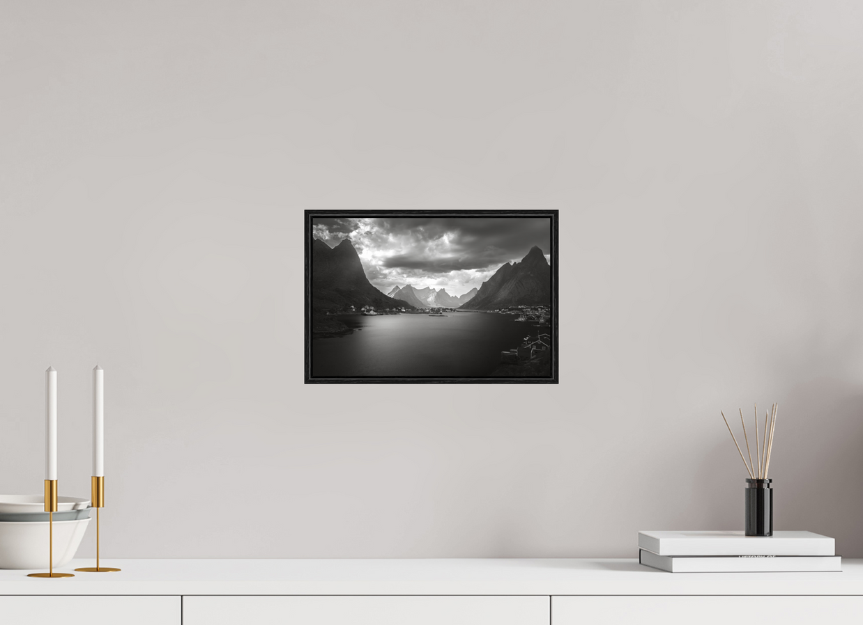 12 x 8″, S+M Black Floater Frame A REASONABLE PLACE TO SETTLE