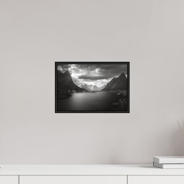 12 x 8″, S+M Black Floater Frame A REASONABLE PLACE TO SETTLE