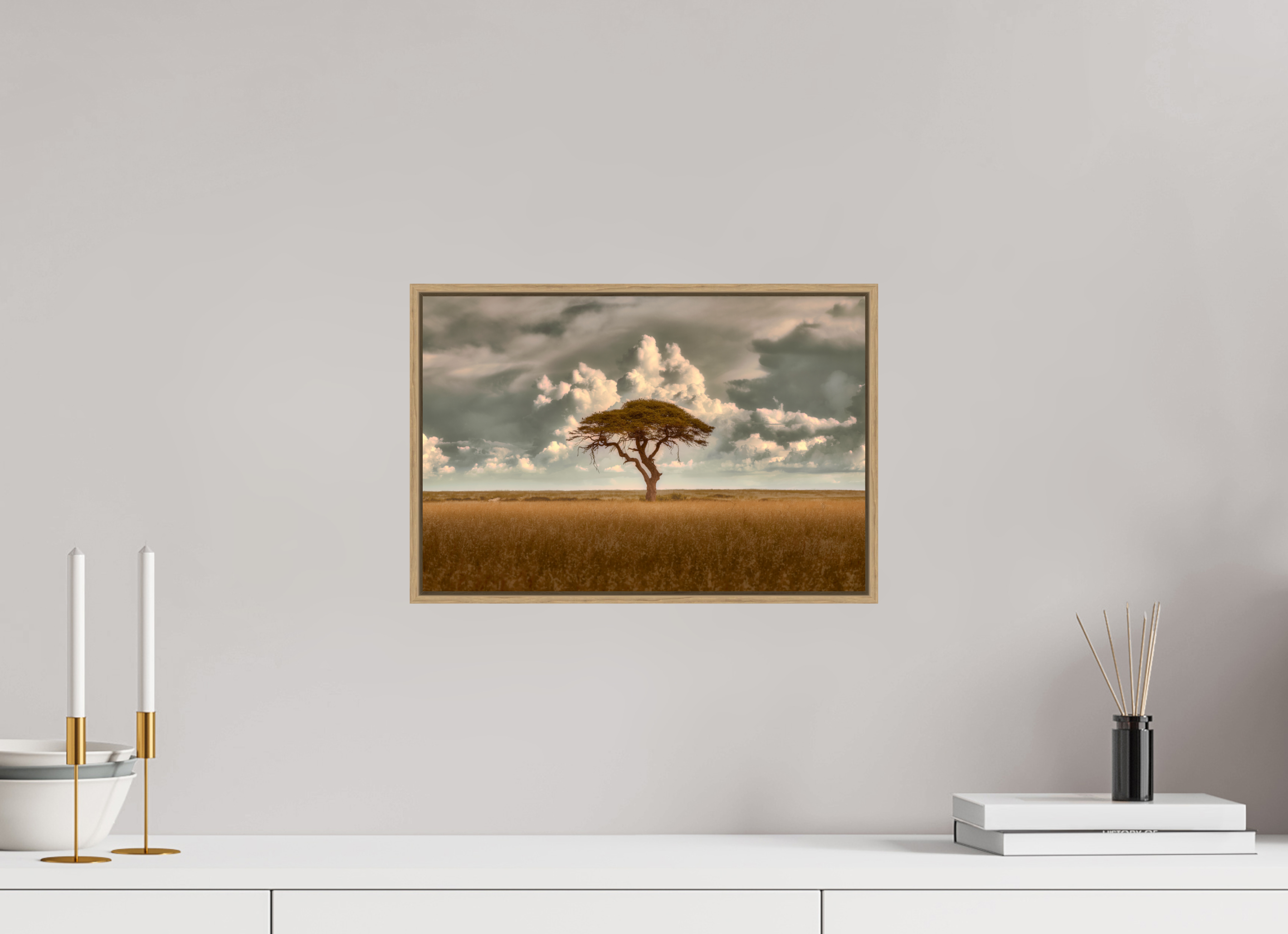 15 x 10″, S+M Oak Floater Frame Structured Chaos