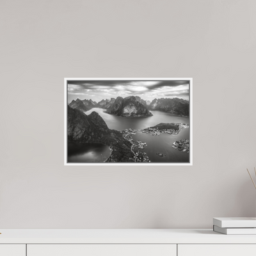 15 x 10″, S+M White Floater Frame THE LONG WAY DOWN