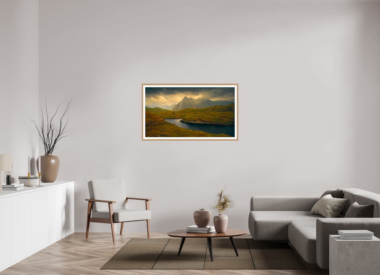 49 x 27.6″, L+XL Oak Frame + Border COME THIS WAY