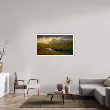 49 x 27.6″, L+XL Oak Frame + Border COME THIS WAY