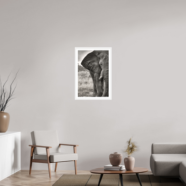 20 x 30″, L+XL White Frame + Border BURDEN OF A TITAN