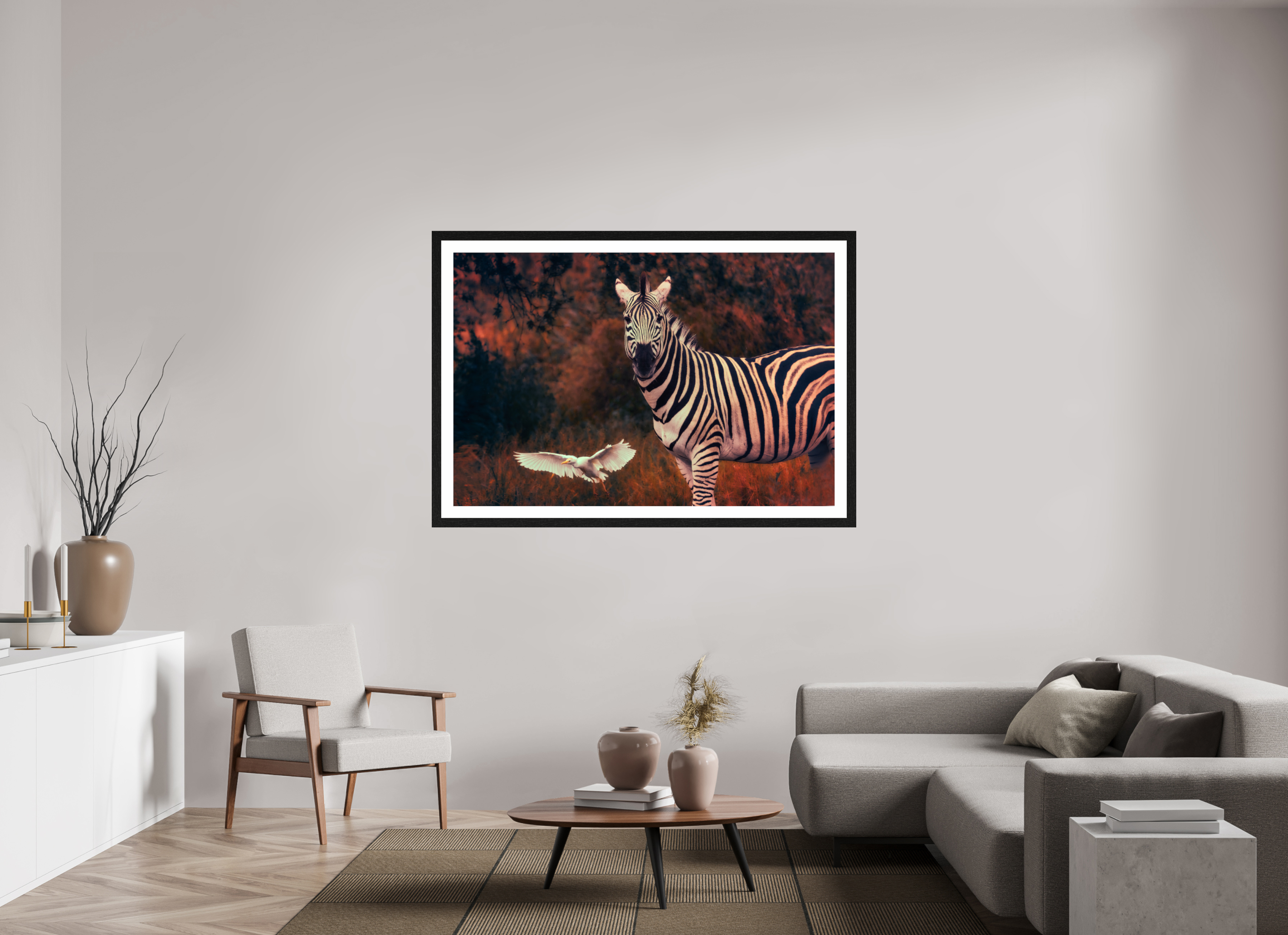 60 x 40″, Exhibition Black Frame + Border PASSING THROUGH