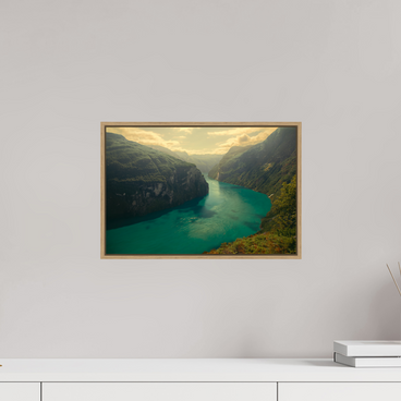 15 x 10″, S+M Oak Floater Frame LIFEBLOOD