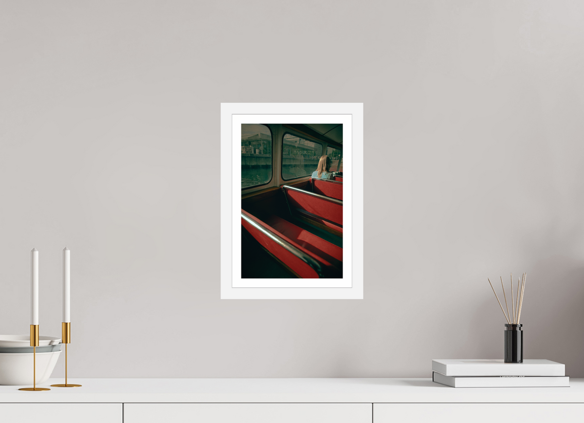 8 x 12″, S+M White Frame + Border MAKING FREINDS