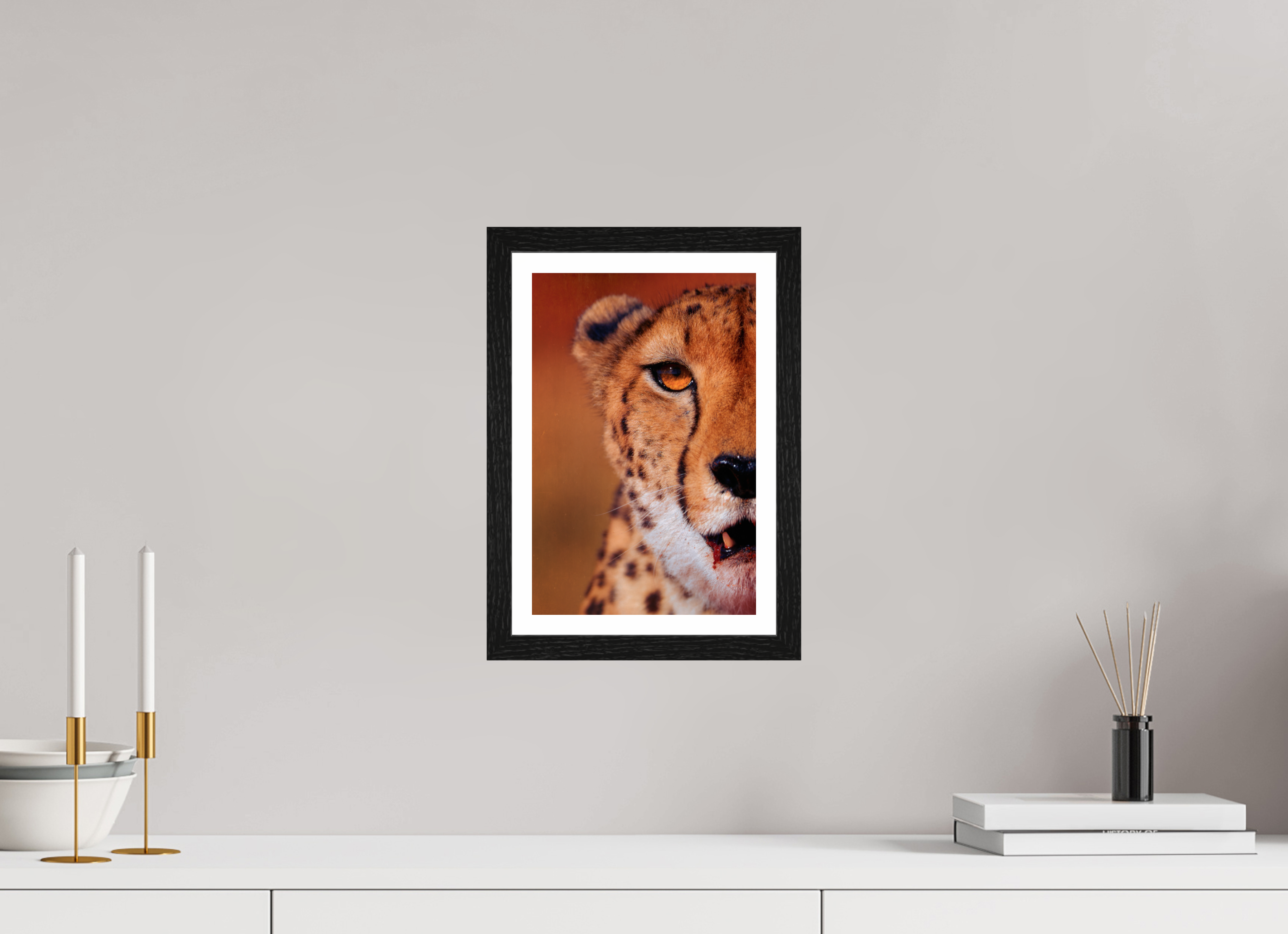 8 x 12″, S+M Black Frame + border AS IT IS