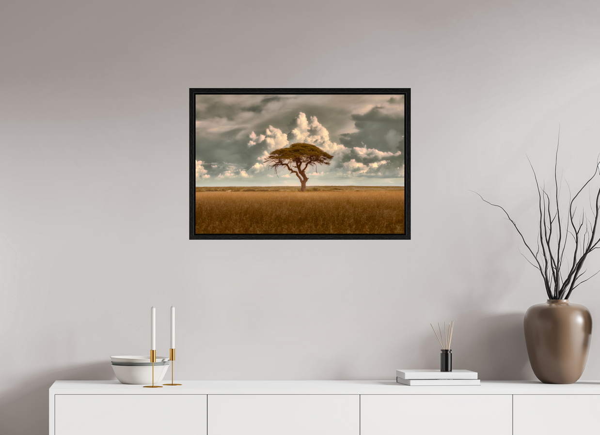 30 x 20″, L+XL Black Floater Frame Structured Chaos