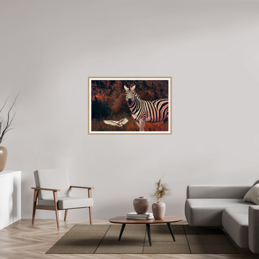 45 x 30″, L+XL Oak Frame + Border PASSING THROUGH
