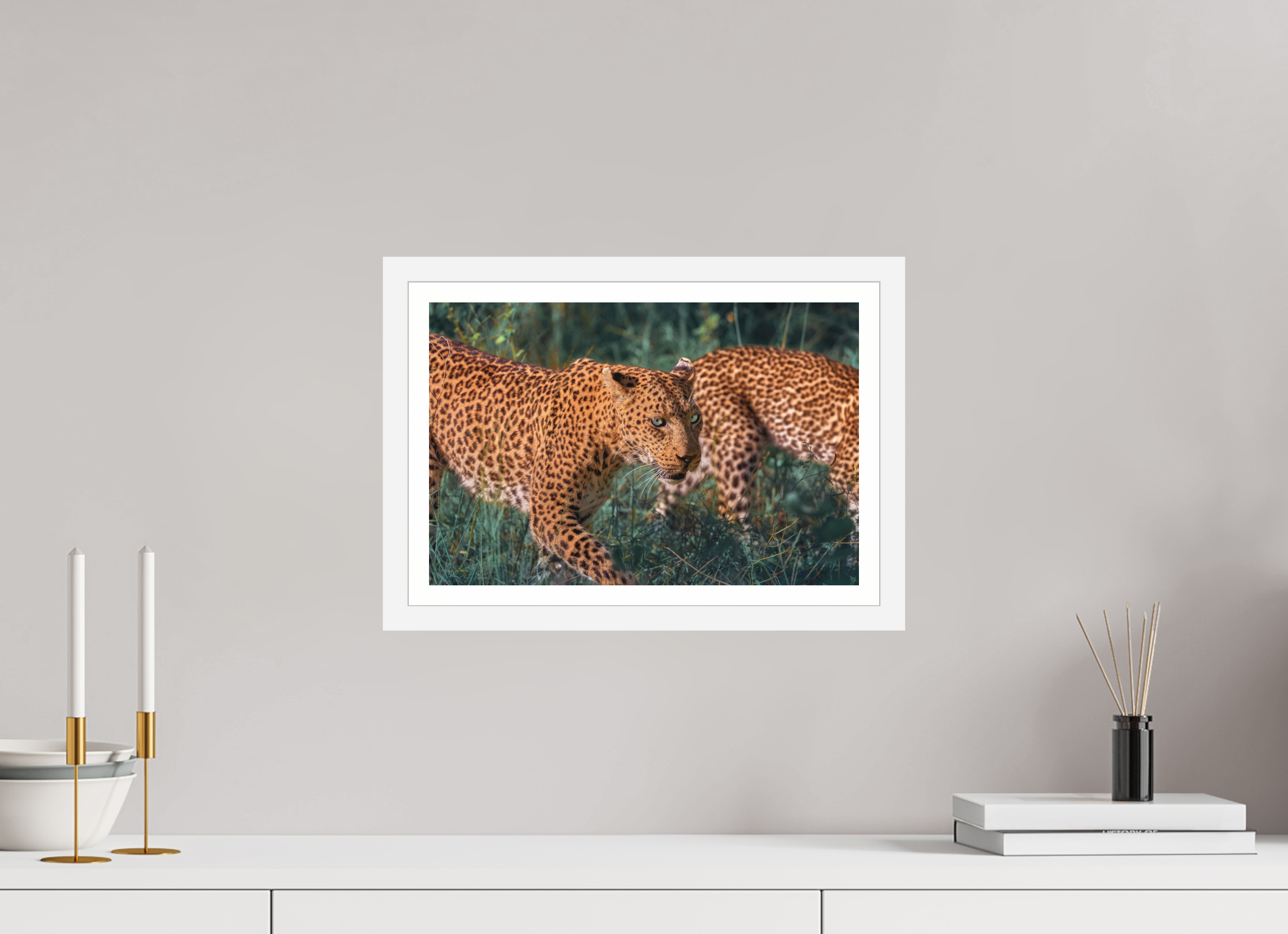 15 x 10″, S+M White Frame + Border UNTAMED OPULENCE