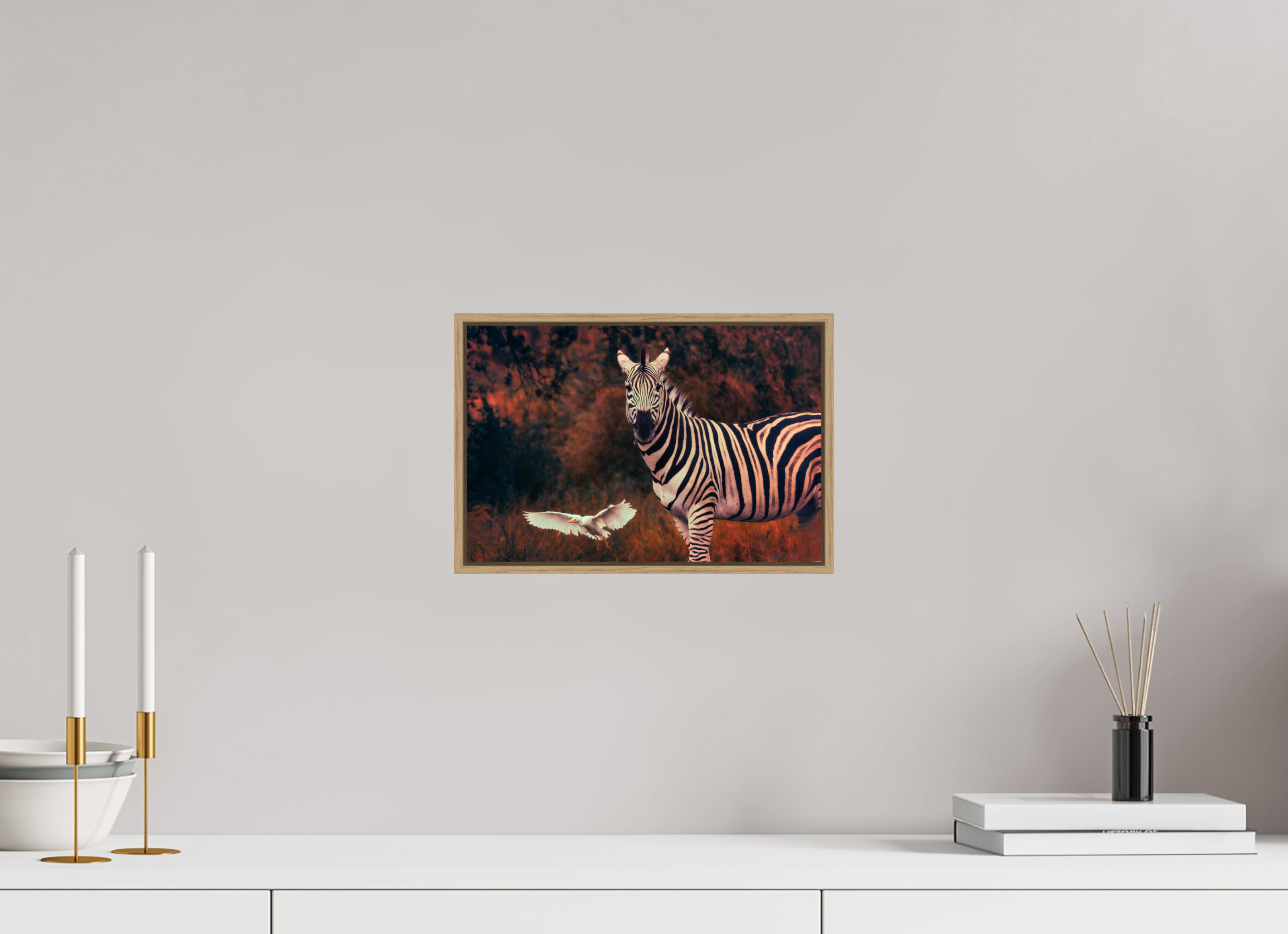 12 x 8″, S+M Oak Floater Frame Passing Through
