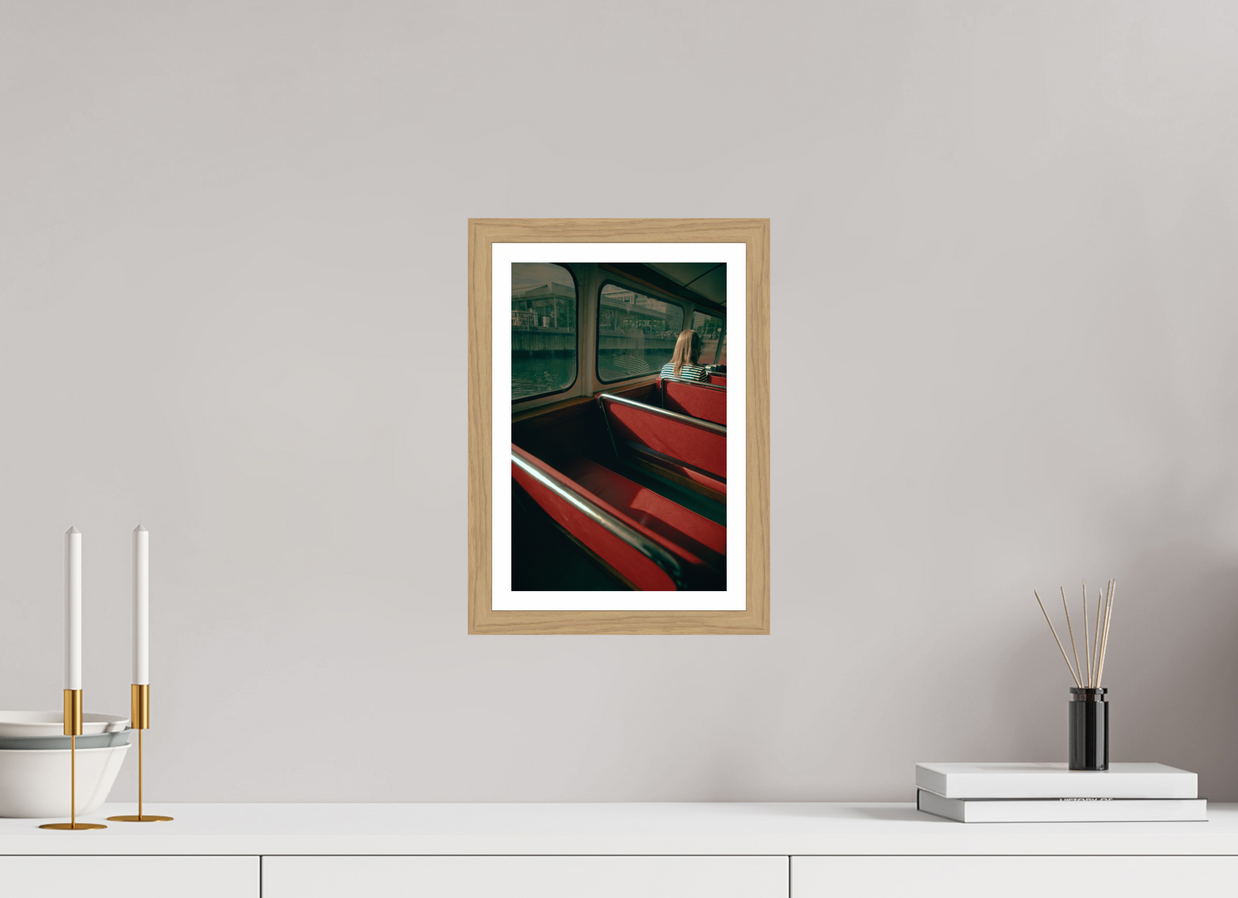 8 x 12″, S+M Oak Frame + Border MAKING FREINDS